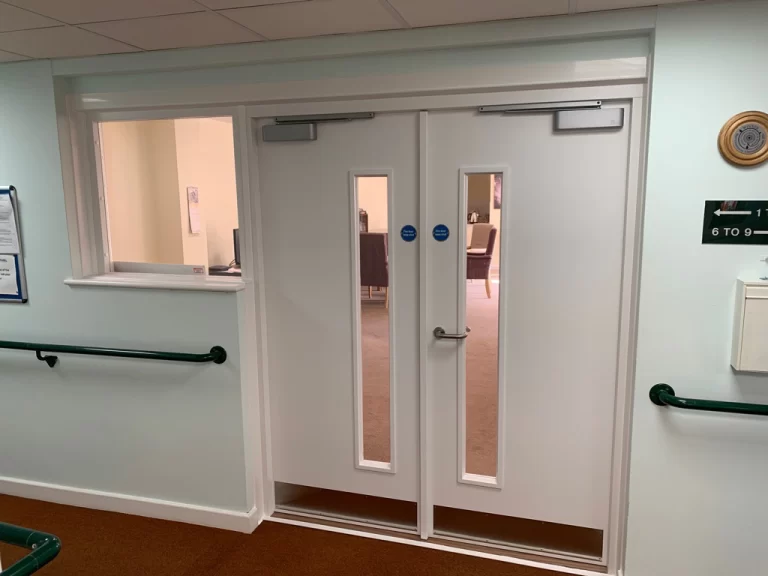 Lounge Access - double Fire Door